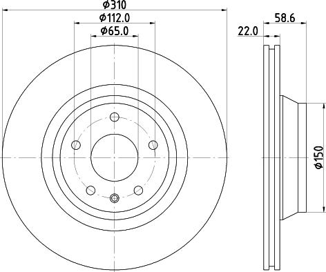 HELLA 8DD 355 113-982 - Discofreno autozon.pro