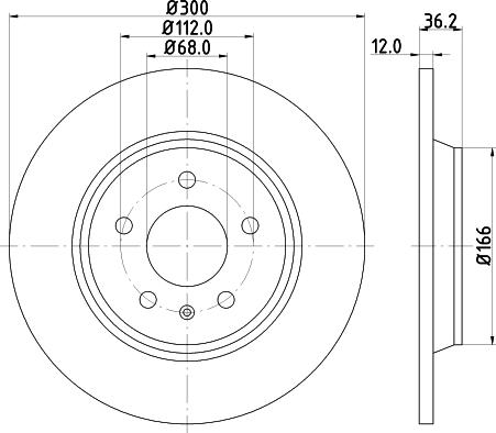 HELLA 8DD 355 113-931 - Discofreno autozon.pro