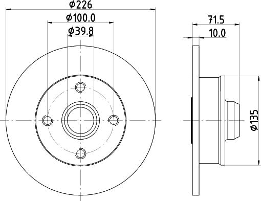 HELLA 8DD 355 113-462 - Discofreno autozon.pro