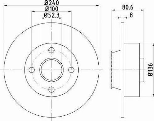 HELLA 8DD 355 113-481 - Discofreno autozon.pro