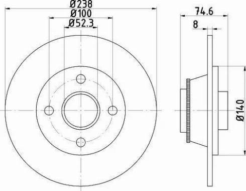 HELLA 8DD 355 113-431 - Discofreno autozon.pro