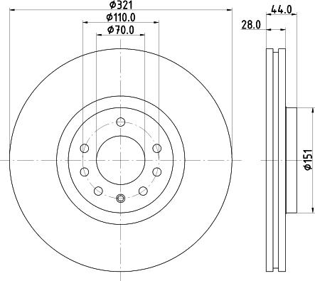 HELLA 8DD 355 113-101 - Discofreno autozon.pro