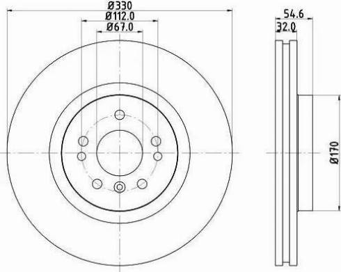 HELLA 8DD 355 121-171 - Discofreno autozon.pro