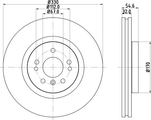 HELLA 8DD 355 113-172 - Discofreno autozon.pro