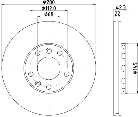 HELLA 8DD 355 113-321 - Discofreno autozon.pro