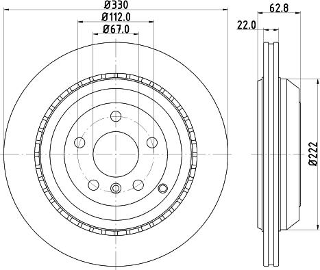 HELLA 8DD 355 113-231 - Discofreno autozon.pro