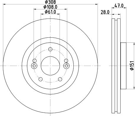 HELLA 8DD 355 113-741 - Discofreno autozon.pro