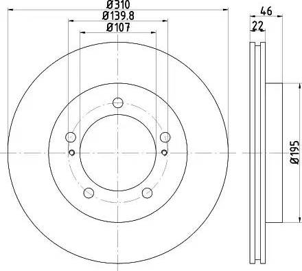 HELLA 8DD 355 112-991 - Discofreno autozon.pro