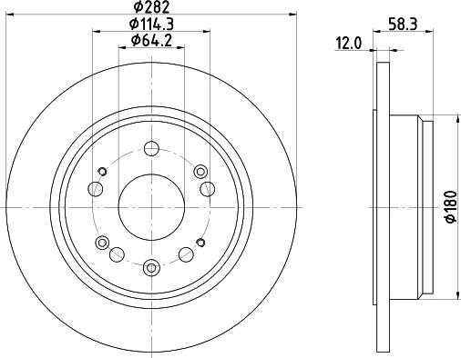 HELLA 8DD 355 112-451 - Discofreno autozon.pro