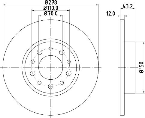 HELLA 8DD 355 112-541 - Discofreno autozon.pro