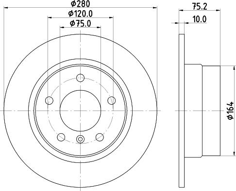 HELLA 8DD 355 112-642 - Discofreno autozon.pro