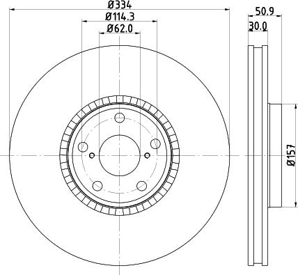 HELLA 8DD 355 112-861 - Discofreno autozon.pro