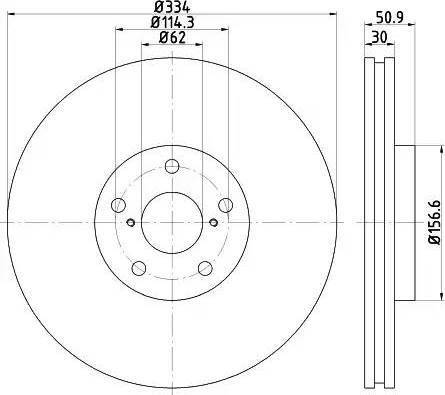 HELLA 8DD 355 121-851 - Discofreno autozon.pro