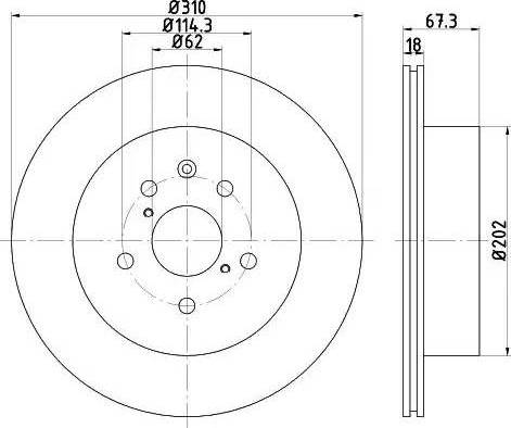 HELLA 8DD 355 121-961 - Discofreno autozon.pro