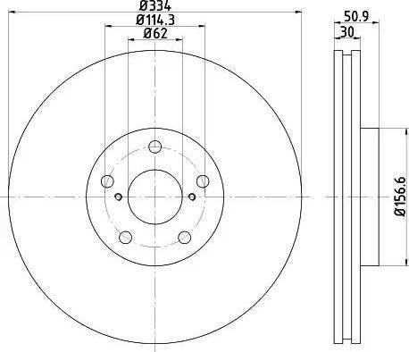 HELLA 8DD 355 121-861 - Discofreno autozon.pro