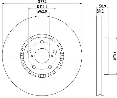 HELLA 8DD 355 112-871 - Discofreno autozon.pro