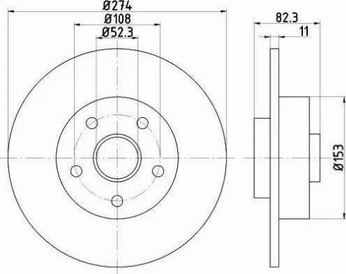 HELLA 8DD 355 112-351 - Discofreno autozon.pro