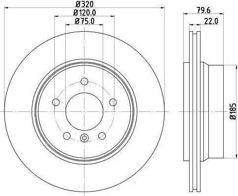 HELLA 8DD 355 121-741 - Discofreno autozon.pro