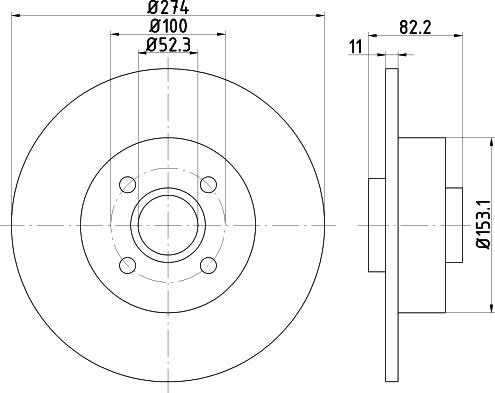 HELLA 8DD 355 112-211 - Discofreno autozon.pro