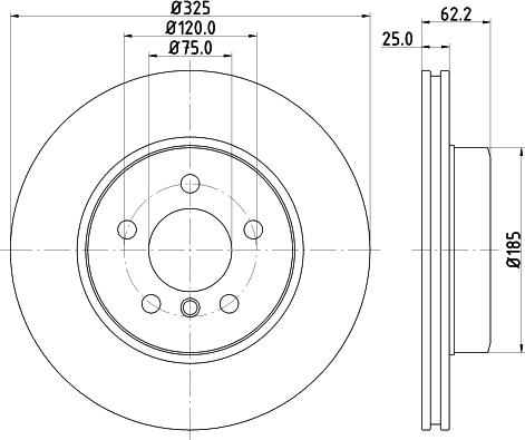 HELLA 8DD 355 123-841 - Discofreno autozon.pro