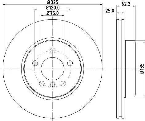 HELLA 8DD 355 121-341 - Discofreno autozon.pro