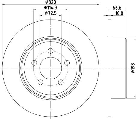 HELLA 8DD 355 117-411 - Discofreno autozon.pro