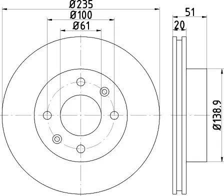 HELLA 8DD 355 117-681 - Discofreno autozon.pro