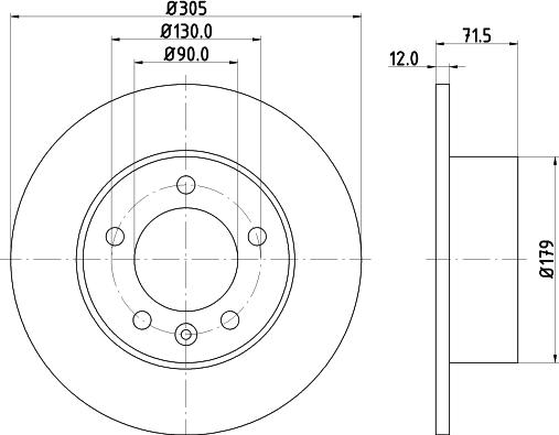 HELLA 8DD 355 117-131 - Discofreno autozon.pro