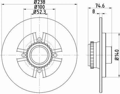 HELLA 8DD 355 117-311 - Discofreno autozon.pro