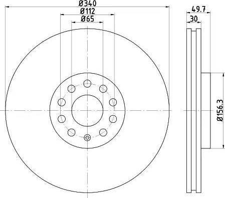 HELLA 8DD 355 121-921 - Discofreno autozon.pro