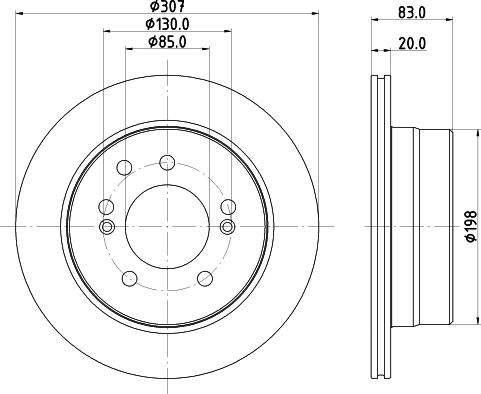 HELLA 8DD 355 134-921 - Discofreno autozon.pro