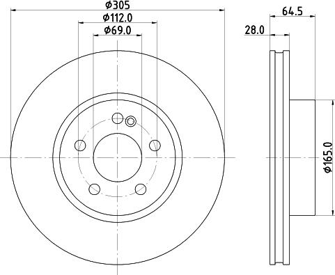 HELLA 8DD 355 134-441 - Discofreno autozon.pro