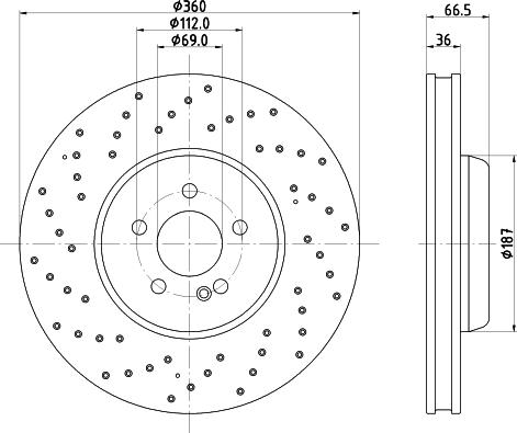 HELLA 8DD 355 134-452 - Discofreno autozon.pro