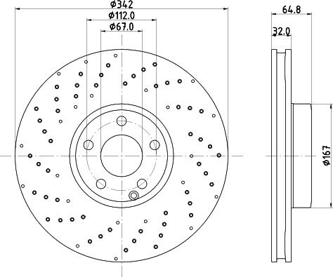 HELLA 8DD 355 134-591 - Discofreno autozon.pro