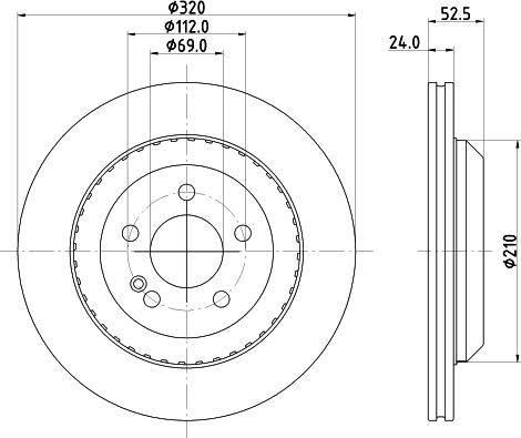 HELLA 8DD 355 134-562 - Discofreno autozon.pro