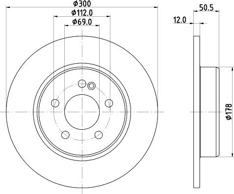 HELLA 8DD 355 134-512 - Discofreno autozon.pro