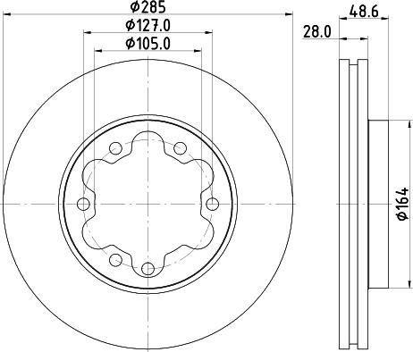 HELLA 8DD 355 134-031 - Discofreno autozon.pro