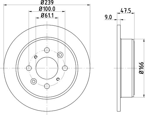 HELLA 8DD 355 134-141 - Discofreno autozon.pro