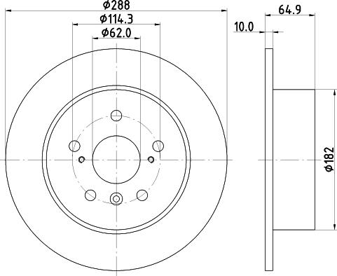 HELLA 8DD 355 134-111 - Discofreno autozon.pro