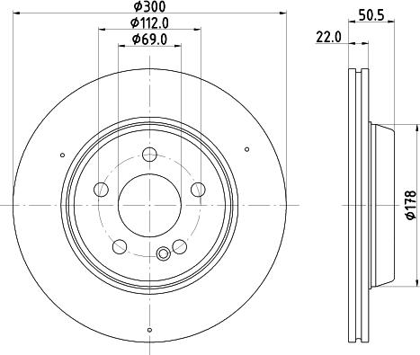 HELLA 8DD 355 134-841 - Discofreno autozon.pro