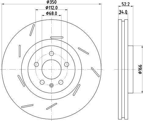 HELLA 8DD 355 134-361 - Discofreno autozon.pro