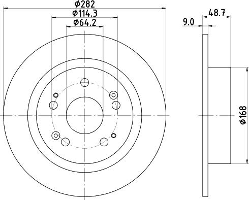 HELLA 8DD 355 134-201 - Discofreno autozon.pro