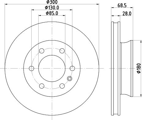 HELLA 8DD 355 131-891 - Discofreno autozon.pro