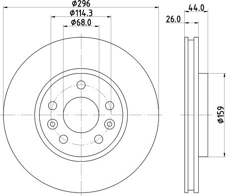 HELLA 8DD 355 131-871 - Discofreno autozon.pro