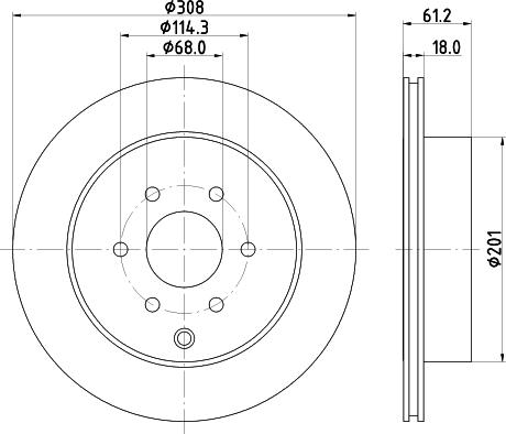 HELLA 8DD 355 131-392 - Discofreno autozon.pro