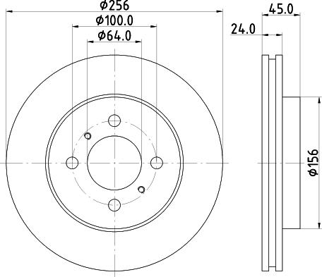 HELLA 8DD 355 133-991 - Discofreno autozon.pro