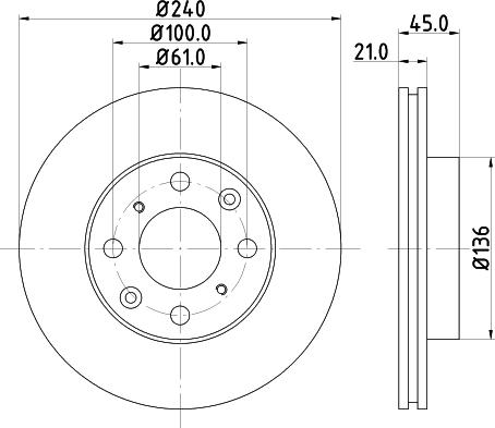 HELLA 8DD 355 133-941 - Discofreno autozon.pro