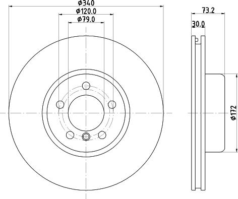 HELLA 8DD 355 133-541 - Discofreno autozon.pro