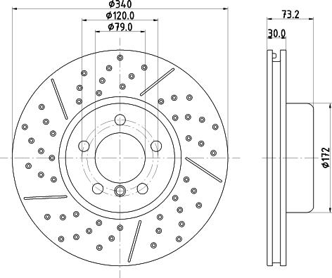 HELLA 8DD 355 133-551 - Discofreno autozon.pro