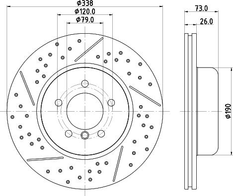 HELLA 8DD 355 133-581 - Discofreno autozon.pro